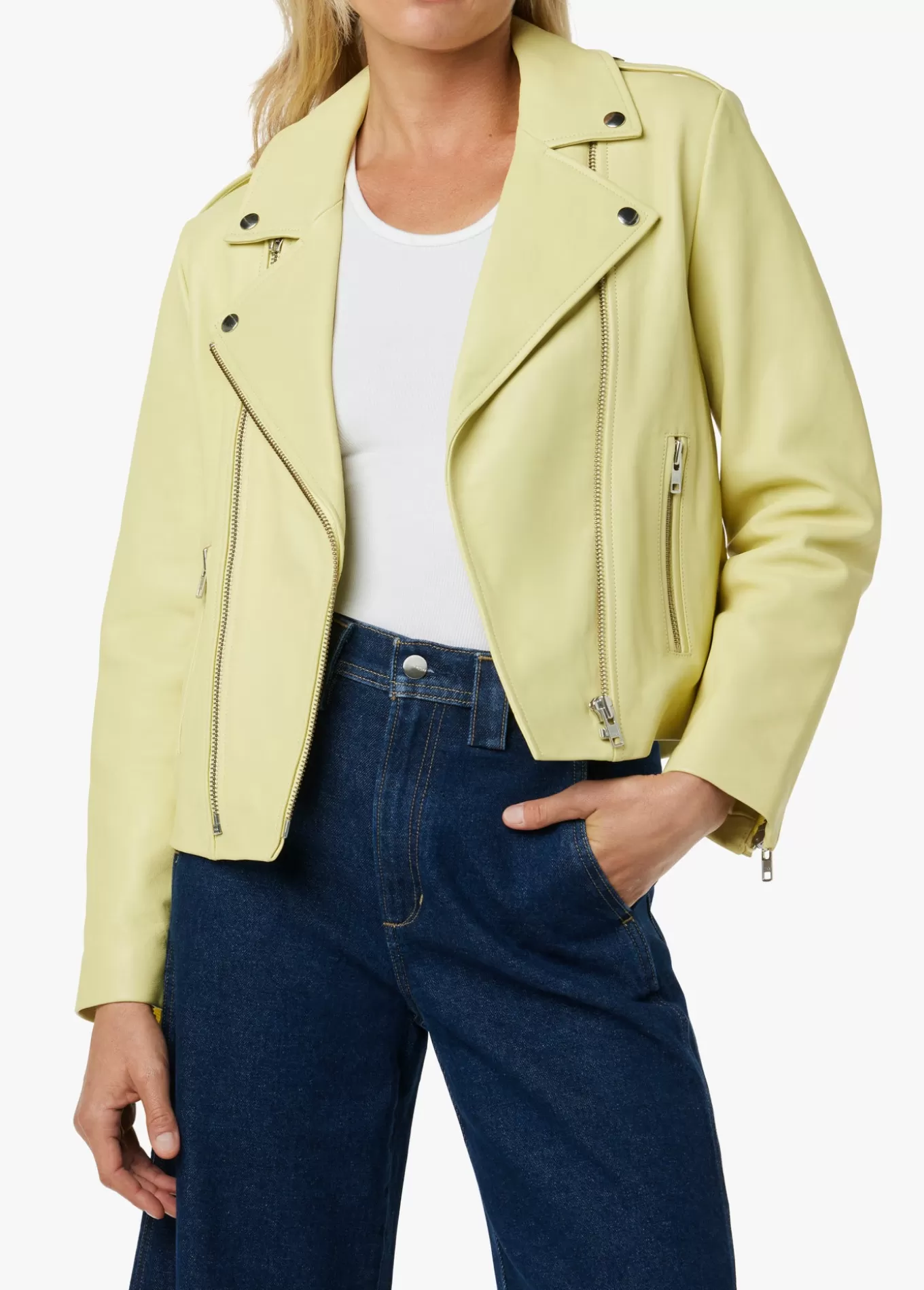 Women Joe’s Jeans THE MIKAYLA LEATHER JACKET