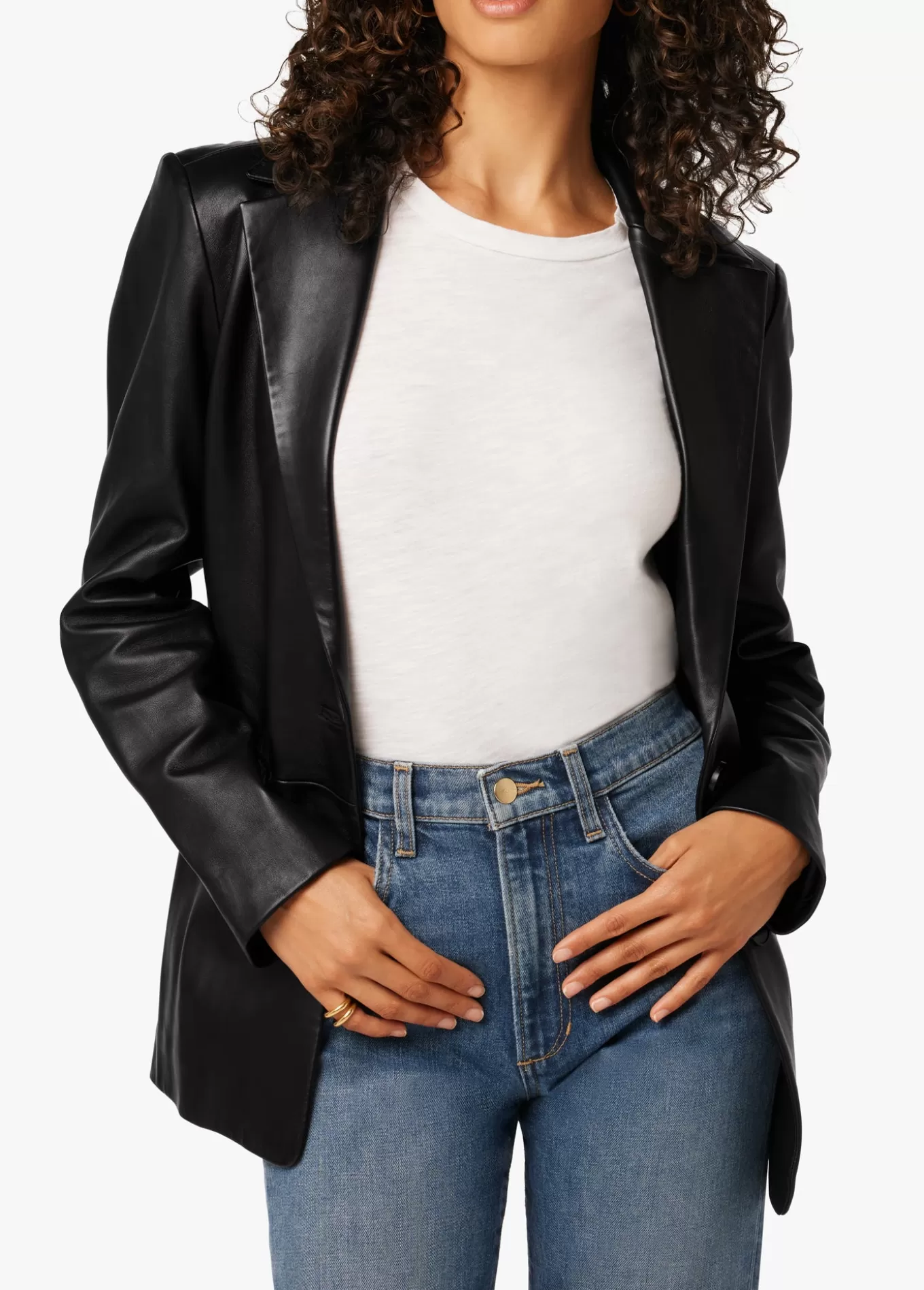 Women Joe’s Jeans THE NINA BOYFRIEND LEATHER BLAZER