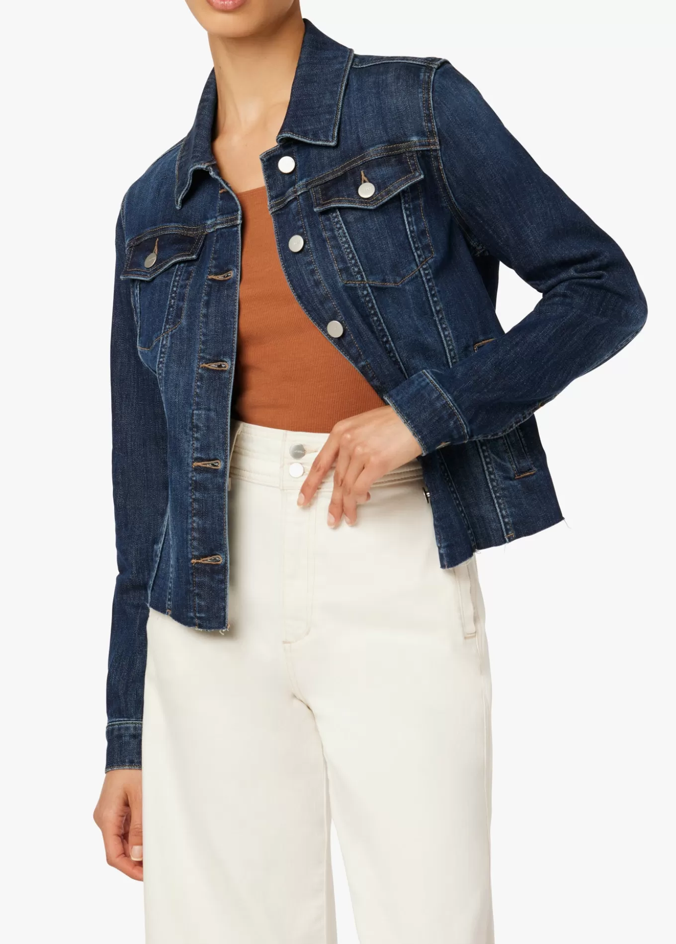 Women Joe’s Jeans THE RELAXED JACKET WITH RAW HEM